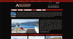 Desktop Screenshot of alex-estates.com