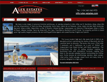 Tablet Screenshot of alex-estates.com